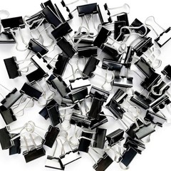 Compact 96 Pack Black Mini Binder Clips – 3/4-Inch Steel Clamps for Organizing