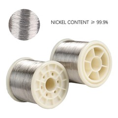 Surprecision Pure Nickel Wire Diameter 0.1mm Length 5m/16.4ft, 99.9% Purity