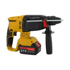 Battery-powered Hammer Drill With 4 Modes & Depth Ruler For Electric Tools