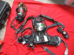 MSA Frame Harness 4500psi SCBA Air Pack PAK MASK HUD CBRN REGULATOR RESCUE BELT