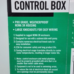 Everbilt 1-1/2 HP 230V NEMA 3R Control Box for Submersible Well Pump HDCB15