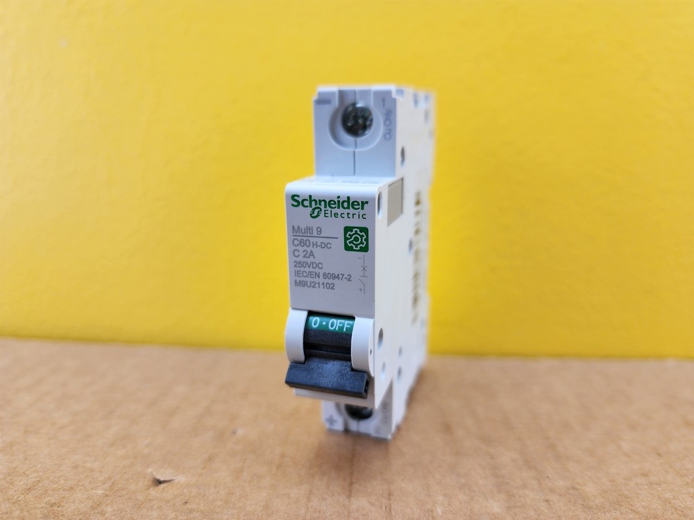 NEW Shneider Electric Multi9 C60H-DC Miniature Circuit Breaker, C-Curve, 2 A