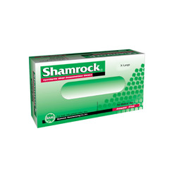 X-Large Shamrock Vinyl Exam Gloves