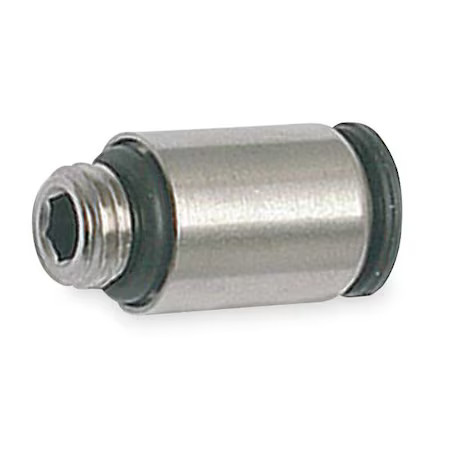 Legris 3175 08 11 Push-Fit Fitting, 5/16 In Or 8Mm Tube Size, Brass, Silver, 10