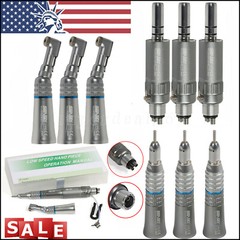 NSK Style Dental Slow Low Speed Handpiece Straight Contra Angle Air Motor 4/2H