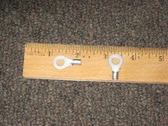 BOX (100) AMP Solistrand Electrical Connector Ring Tongue Copper 12-10 AWG 33458