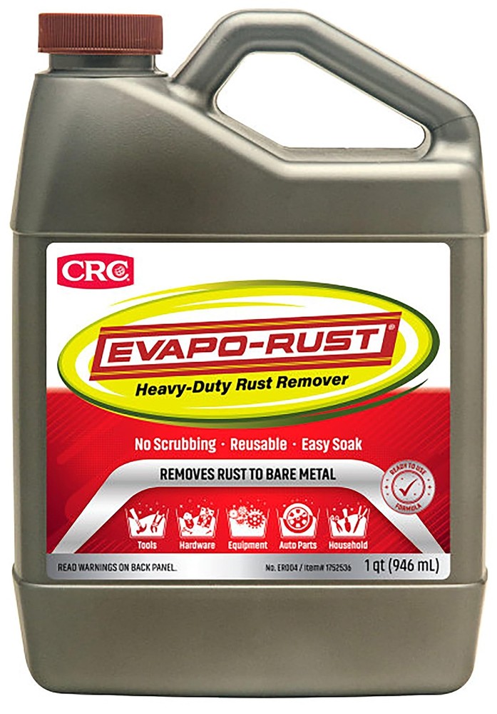 CRC Evapo-Rust, Heavy-Duty Rust Remover, Reusable, Acid-Free, Non-Corrosive