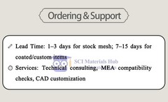 Youveim® Research Grade Titanium Diamond Mesh