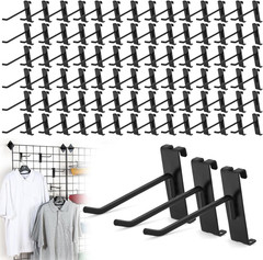 100 Pcs Gridwall Hooks, 4 Inch Grid Wall Hook Display for Gridwall Panel, 20