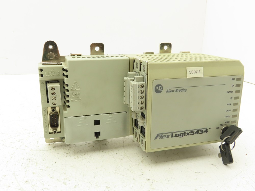 Allen Bradley 1794-L34 A Flex Logix 5434 Processor Unit 24VDC F/W REV 8.12