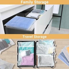 Small Plastic Packaging Bags,100PCS 5×7 inch Frosted Zipper Storage Bags, Cle…