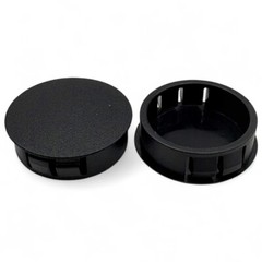 1 3/8″ Hole Nylon Locking Panel Plugs Black/White Dome Cover 1 1/2″ Top Width