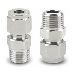 2x Stainless Steel 304 Compression Tube Fitting Adapter 3/8″ OD x 3/8″ NPT C582