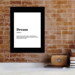 Dream Dictionary Definition Decorative Wall Plaque With Easel Acrylic Stand