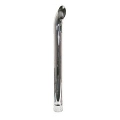 ZNL89054C New Tractor Chrome Exhaust Stack Curved 48″ Long Slotted 3 1/2″ ID