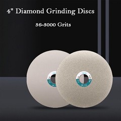 4″ in Diamond Grinding Disc Flat Lap Disk Grit 36-3000 Lapidary Tools for Stone