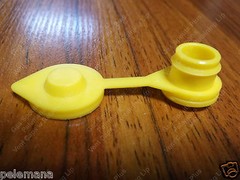 YELLOW VENT CAP Superior Air Breather Caps w/ Retaining Lip for PLASTIC GAS CANS