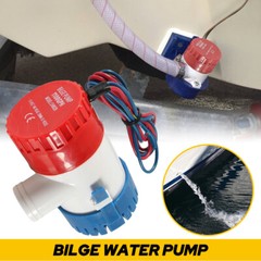 1100GPH 12V Electric Bilge Pump For Boat Marine Submersible Sump Water Transfer