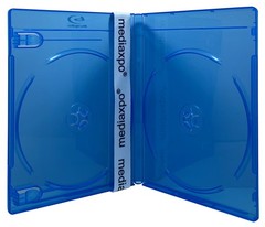 100 PREMIUM STANDARD Blu-Ray Double DVD Cases 12MM & 100 OPP Bags