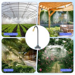 1-Set Drip Irrigation System, 20Ft 5/16″ Hose Garden Watering Misting System …