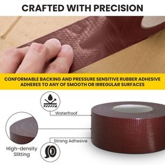 Professional Waterproof and UV Resistant Grade Duct Tape 2″ X 30Yds. Burgundy