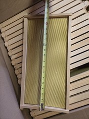 Deep Brood Beehive Frames with Wax Foundation