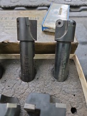 Valenite Indexable End Mill Set 1″ & 1-1/2″ Carbide Insert Cutters Profit Power