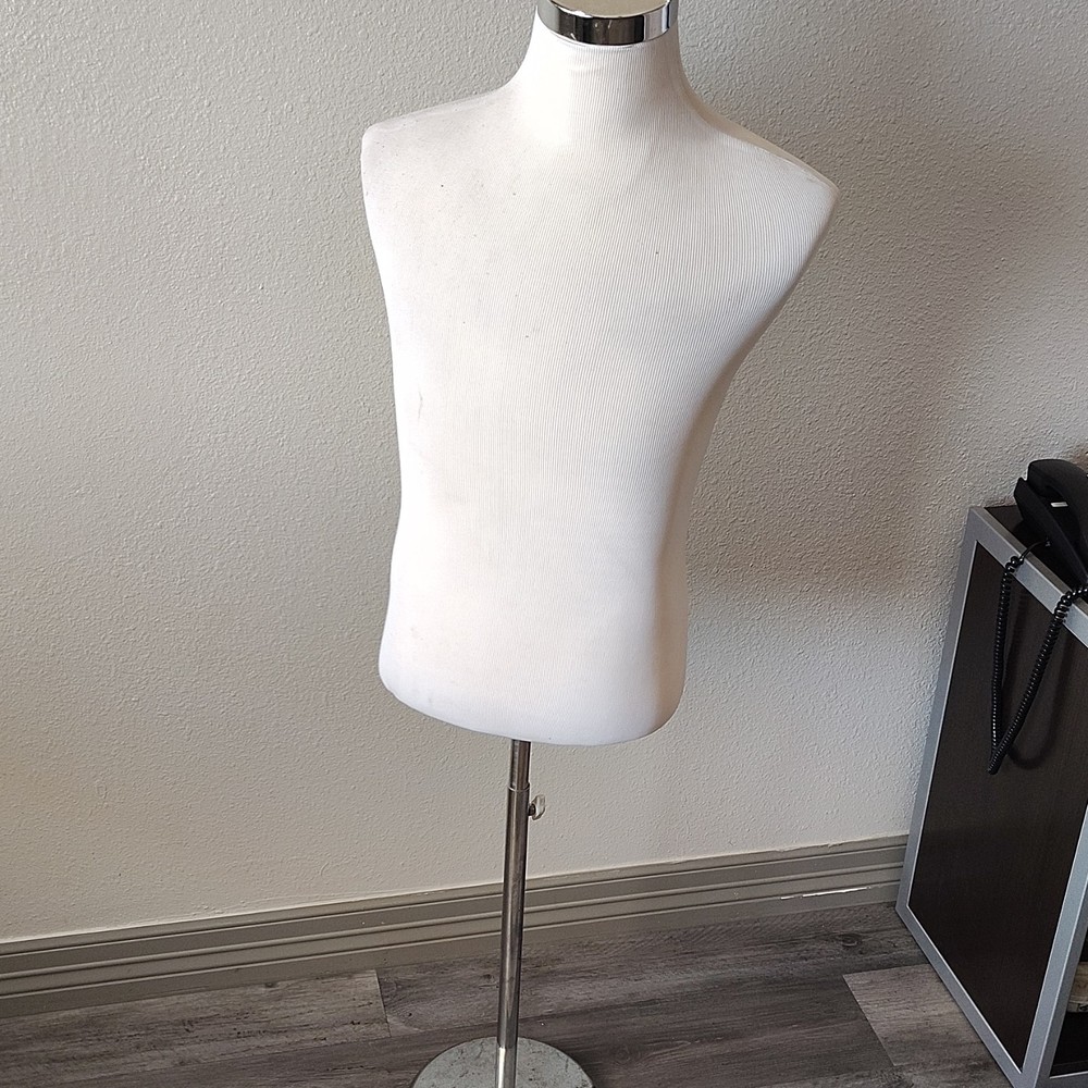 Royal Form Adult Unisex Fabric Torso Dress Form Mannequin w/ Metal Stand