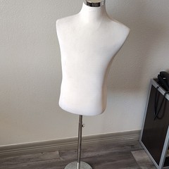 Royal Form Adult Unisex Fabric Torso Dress Form Mannequin w/ Metal Stand