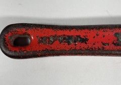Two NYE Tool Heavy Duty Offset Pipe Wrenches, 14 and 6, vintage Steel Chicago