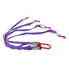 6600LBS Capacity 5FT Lifting Slings with G80 4 Legs Grab Hook and Adjuster