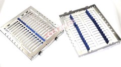 10 GERMAN DENTAL AUTOCLAVE STERILIZATION CASSETTE BOX TRAY FOR 15 INSTRUMENT