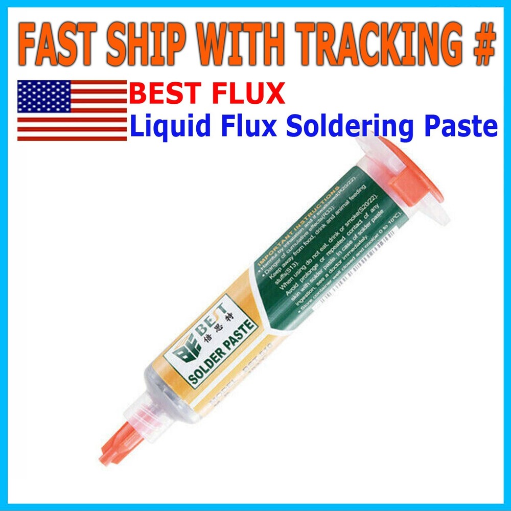 10cc Syringe Liquid Flux Soldering Paste Welding Tool 183C Tin Solder Paste