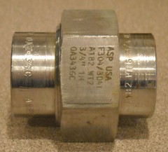 3/4″ Stainless Steel Union A182 F304/304L NNB (1) ASP (Medical Grade)