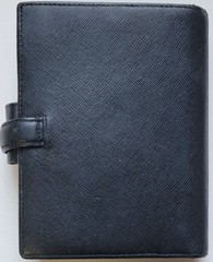 Vintage Filofax Pocket Portobello – Black Italian Textured Leather