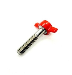 M8 x 1.25mm Thumb Screw T Bolts Red Tee Wing Plastic Clamping Knob 8mm 4-12 Pack