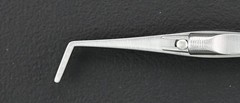 E-2330 Jameson Muscle Forceps, Left, 12mm Scaled Jaws, 1mm Teeth, 100mm