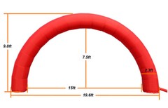 Red Advertising Arch 20X10ft Color 19.69ft Business Activity