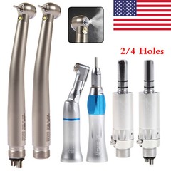 NSK Style Dental E-generator LED Turbine High& Low Speed Handpiece Kit 2/4 Hole