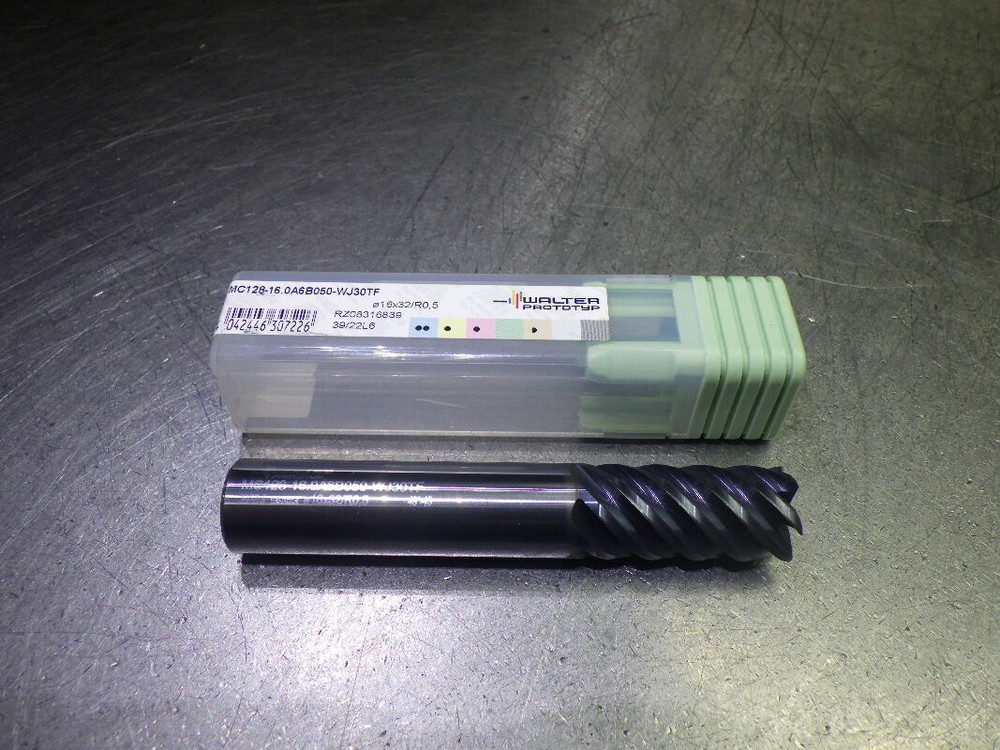 Walter 16mm 6 Flute Carbide CR Endmill 16mm Shank MC128-16.0A6B050-WJ30TF (LOC35