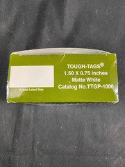 DIVERSIFIED BIOTECH Tough-Tags Lab Labels 1.5×0.75in TTGP-1000 (1000/cs)