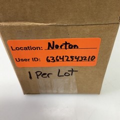Norton 63642543210 Quick Change Disc Backup Pad 2” Diameter 1/4” Straight Shank