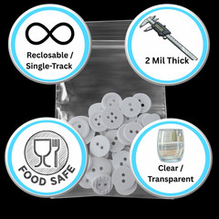 2000 13″ x 15″ Clear Reclosable Zip Seal Bags Plastic 2 Mil Lock Jewelry Zipper