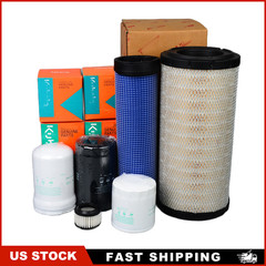 Oil Fuel Air Hydraulic Filter Kit For Kubota SVL97-2 Track Loader