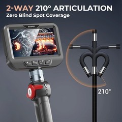 SALE! Ralcam Two-Way 210° Inspection Borescope Endoscope Camera 3.3ft Semi Rigid