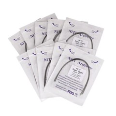USA 100pcs 10packs Dental Orthodontic Super Elastic Niti Arch Wires Round Ovoid