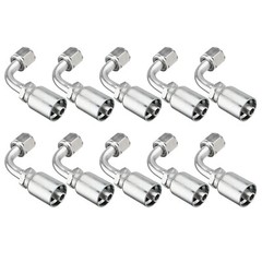 10 Pack 3/8″ JIC 37° Female 90° Elbow Hydraulic Hose Fittings For 3/8″ I.D. Hose