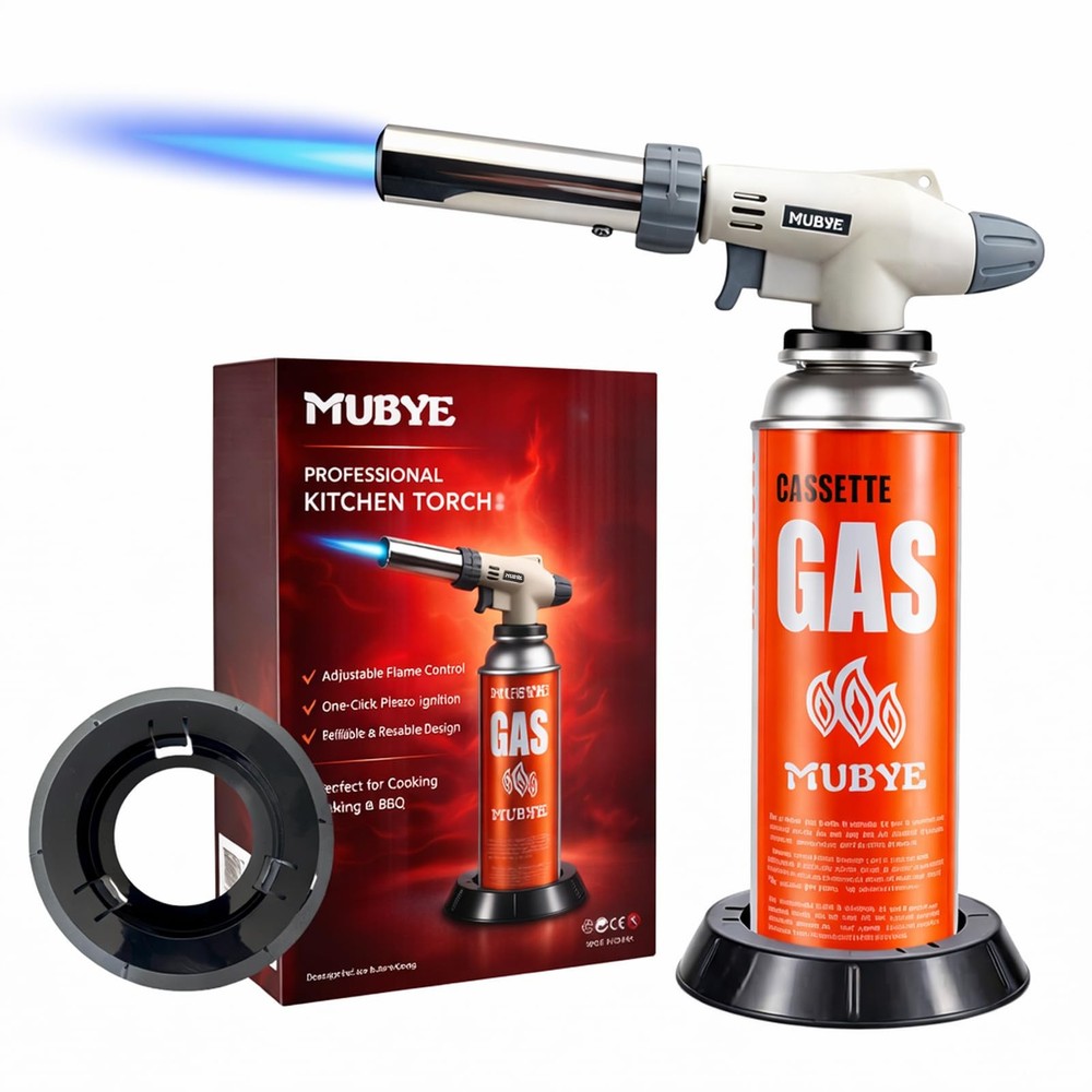 Butane Torch Kitchen Blow Lighter – Japan’s Original Culinary Small, Grey