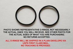 O-ring Size 226, 2″ ID x 2-1/4″ OD x 1/8″ thick. Buna-N. Qty 2. Brand New.