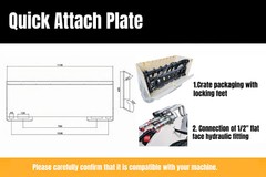 Pre-Sale Heavy-Duty 72” Root Rake Clam Grapple Attachment Fits Skid Steer